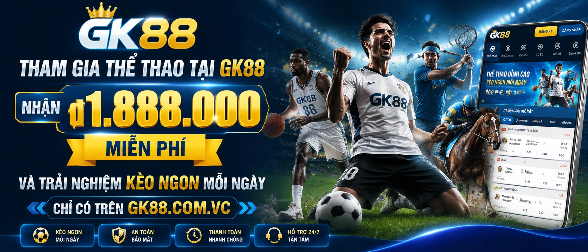 GK88 contact support visual